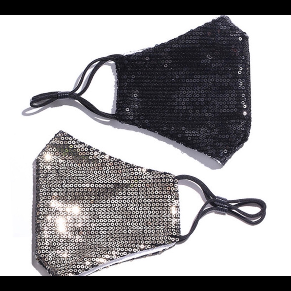 2-pcs Sequin Face Masks - Picture 2 of 16